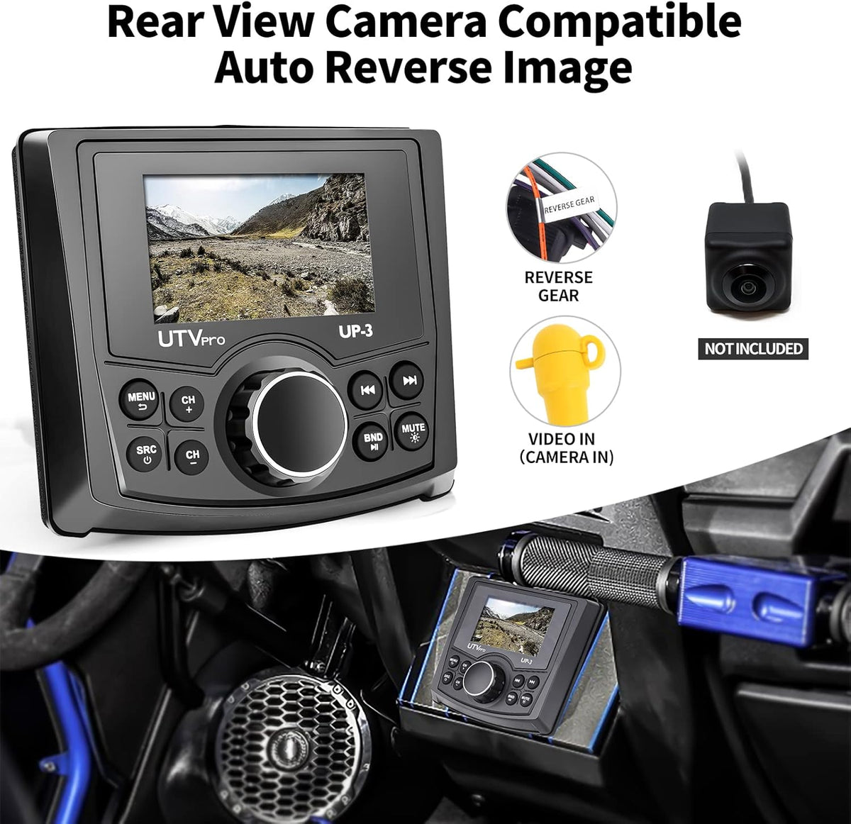 UTV Stereo AM/FM with Bluetooth V1001