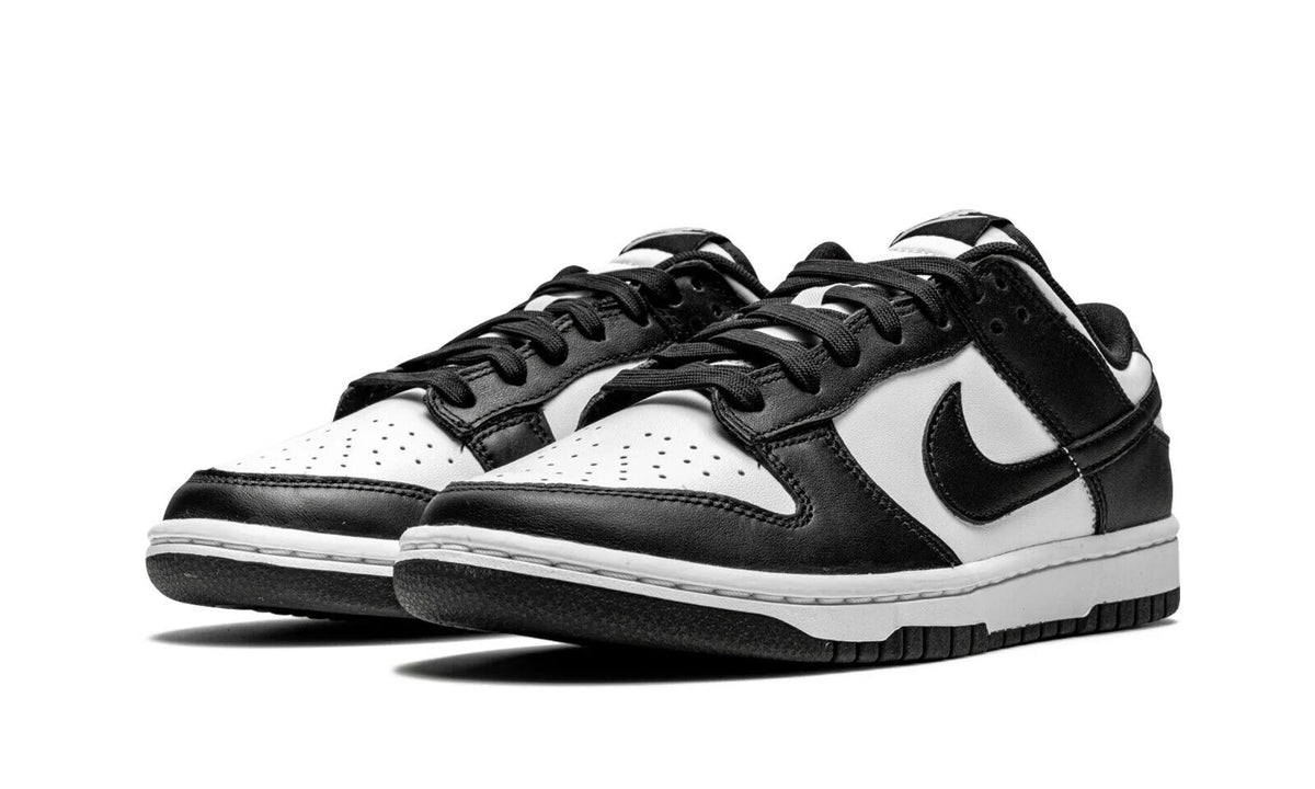 Black & White Leather Running Shoes I546180
