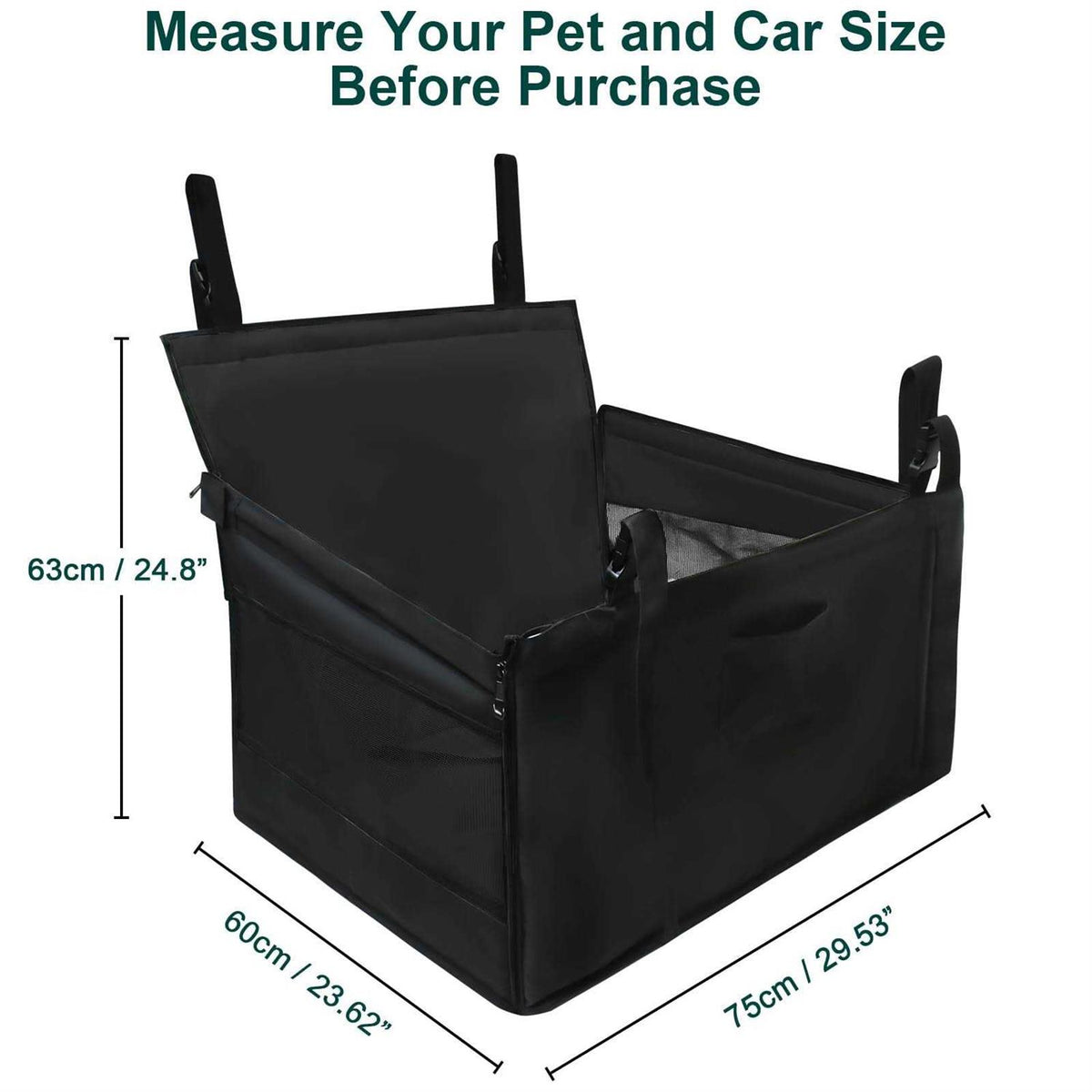 Extra Large Dog Car Seat for Up to 65 lbs P911107