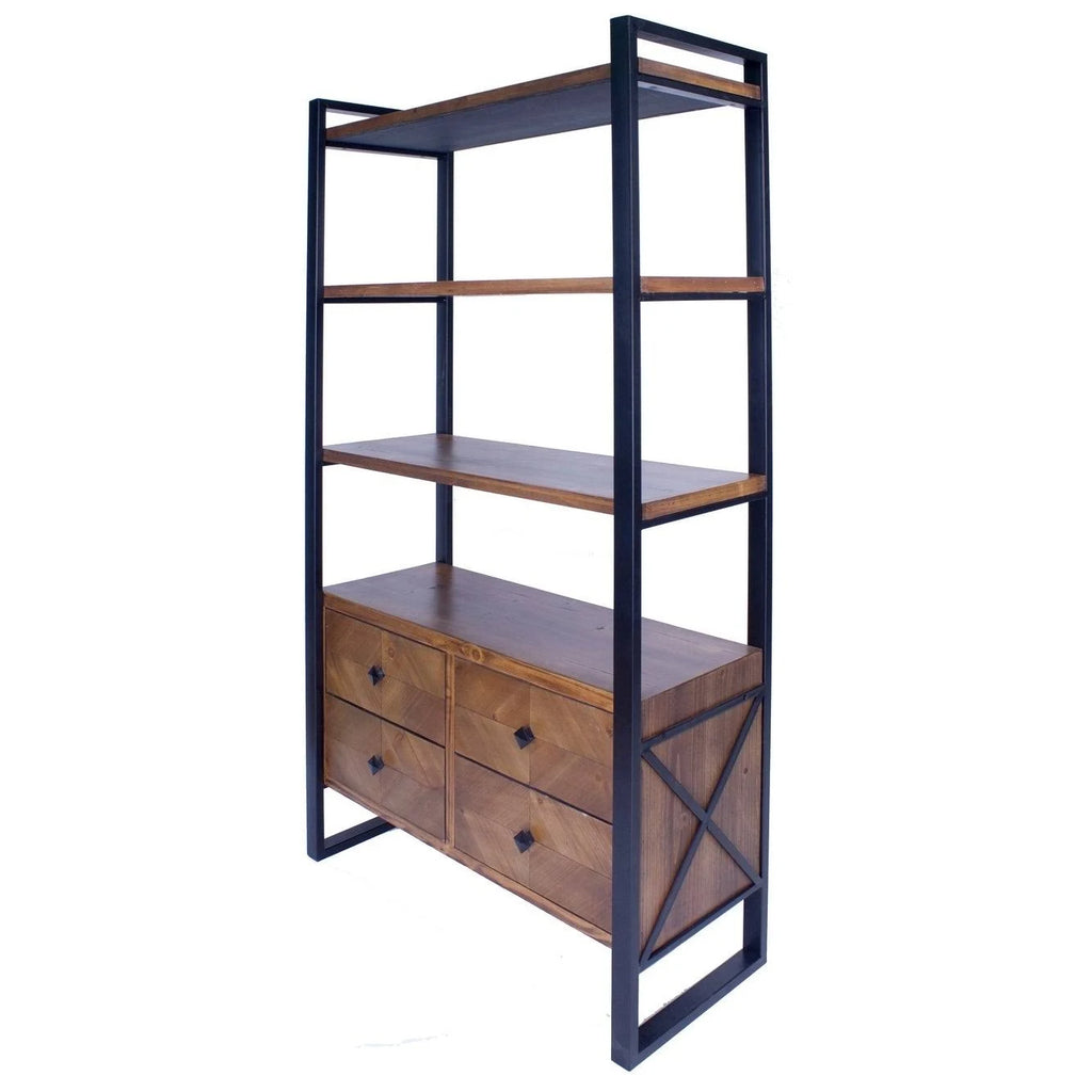 4 Drawer 4 Shelf Standard Bookcase D293857