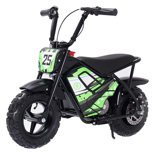 Electric Dirt Bike for Kids 250W 24V 9AH Off-Road Tire Green Q635909