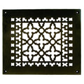 Cast Iron Grille with Screws Holes Black Q140