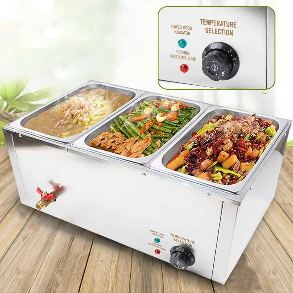 37L Electric Countertop Food Warmer Stainless Steel J51737