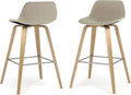 Bentwood Counter Height Stool Set Of 2 Light Wood W32198