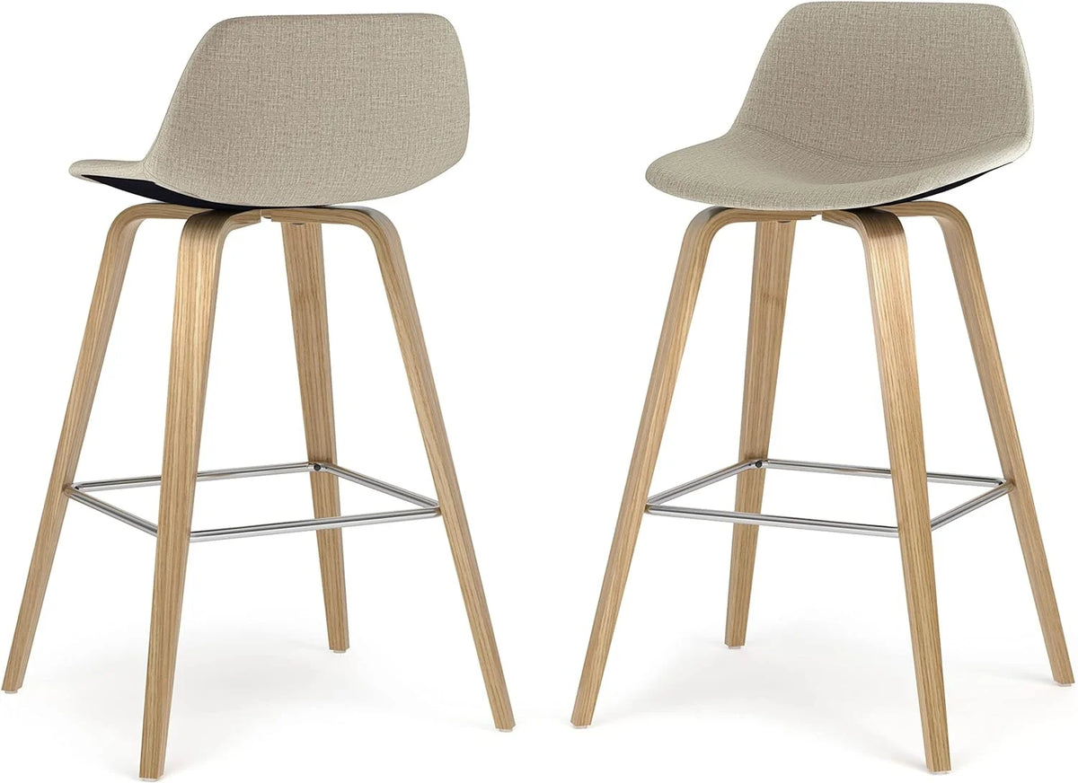 Bentwood Counter Height Stool Set Of 2 Light Wood W32198