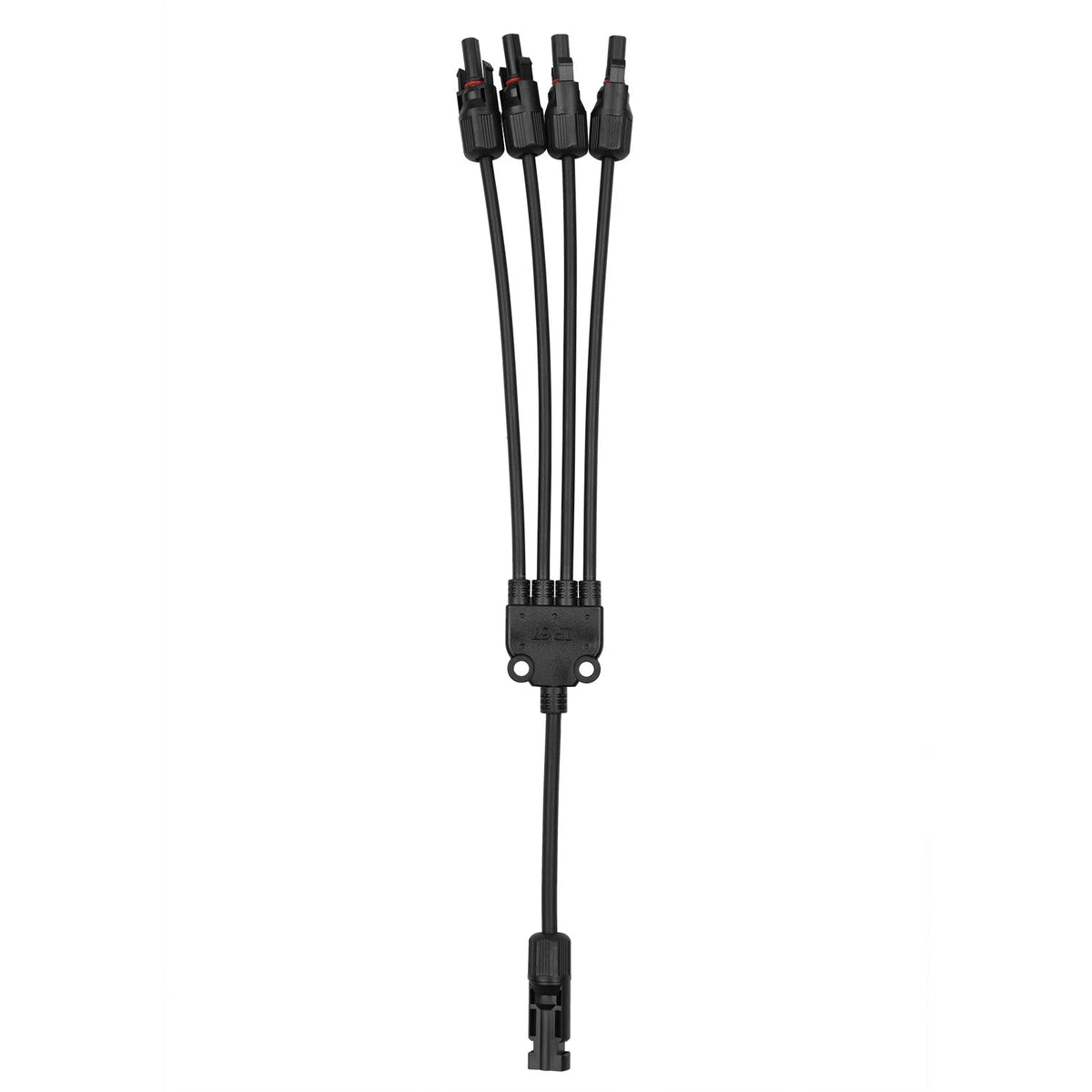 4-Way Solar Cable Connector Self-locking IP67 Waterproof 12AWG D1940