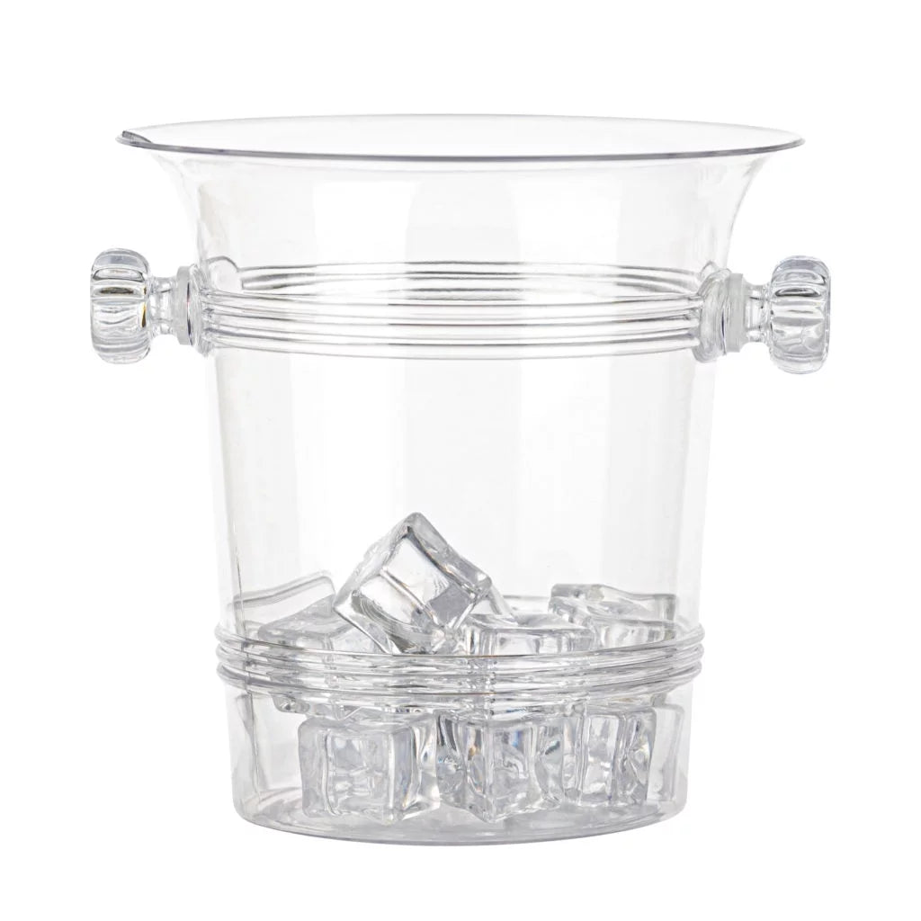 Clear Disposable Plastic Ice Bucket 36 Pack Y788