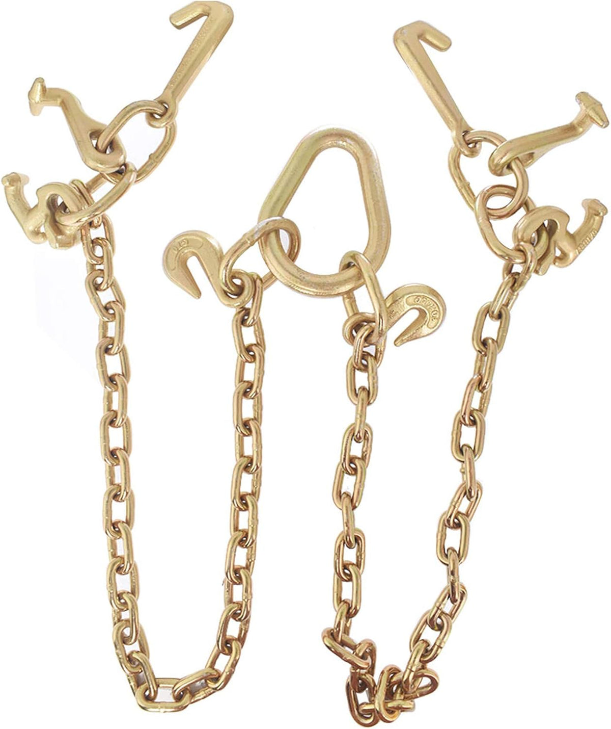 5/16 3 FT Grade 70 Tow Chain with RJT Cluster Hooks Pack of 2 K9850