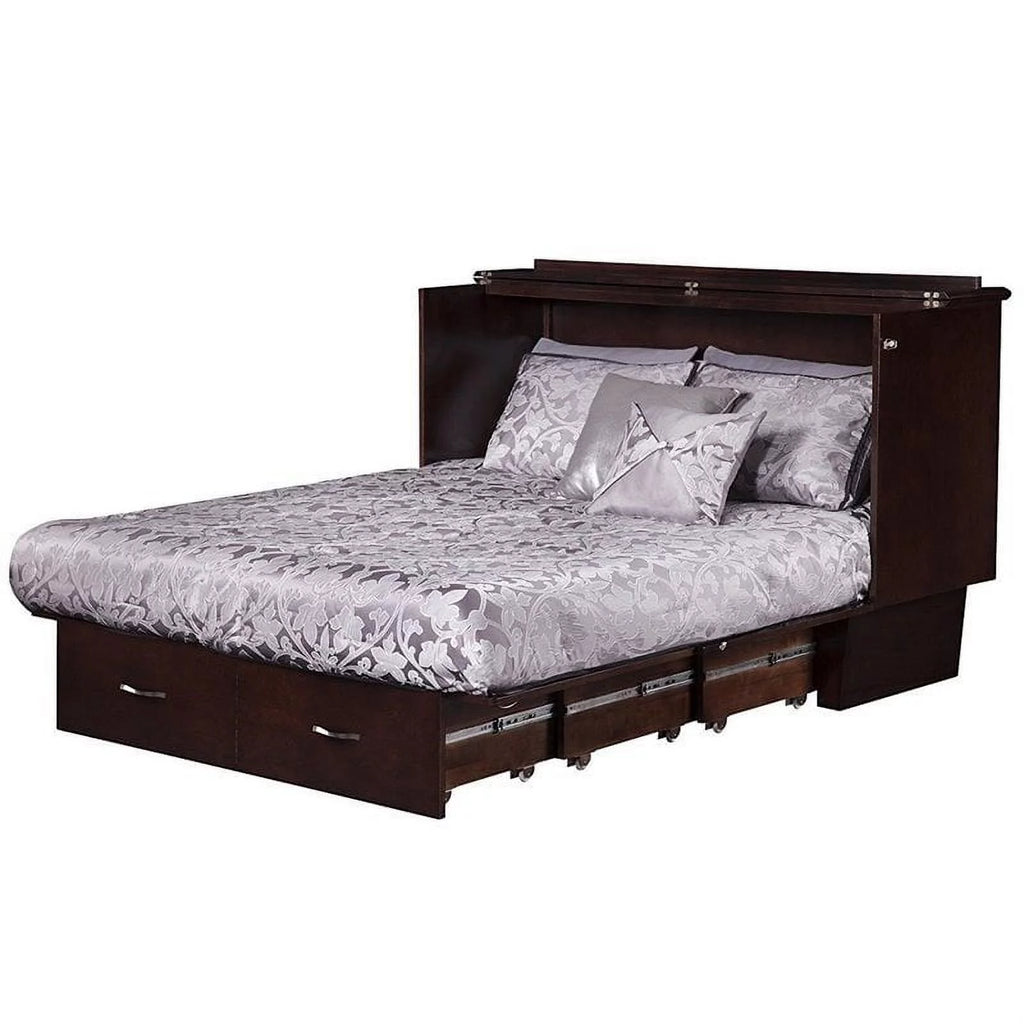 Queen Murphy Bed Chest in Espresso H124221
