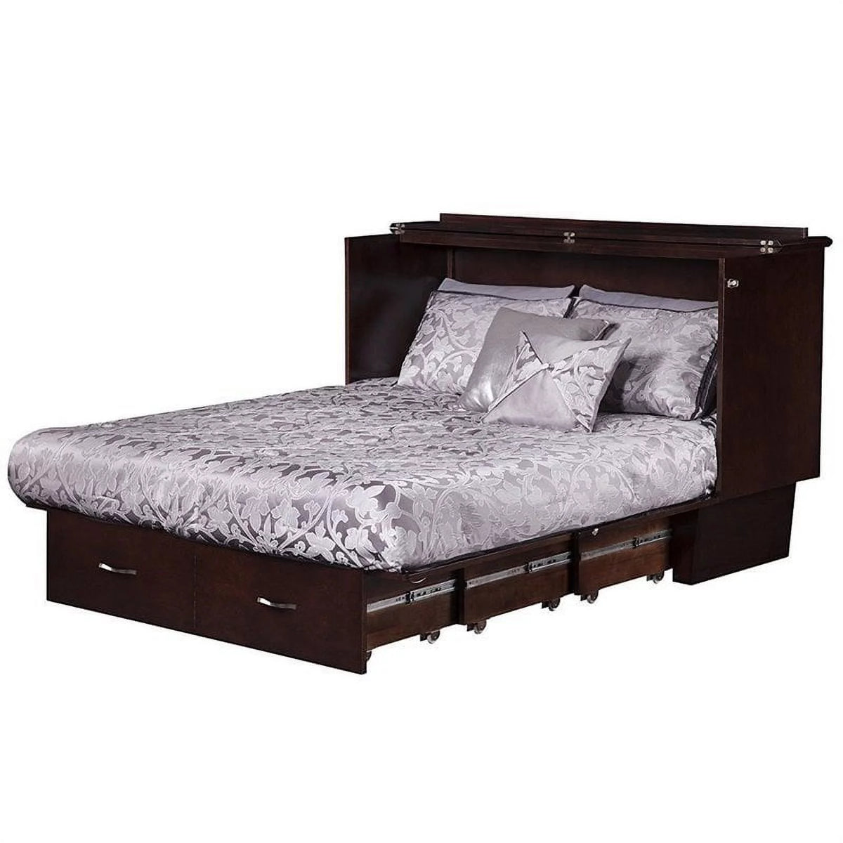Queen Murphy Bed Chest in Espresso H124221