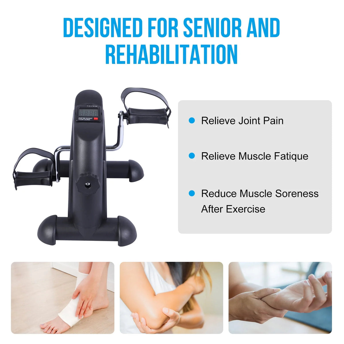 Mini Multi-Functional Stepper Exercise Bike with LCD Screen E294