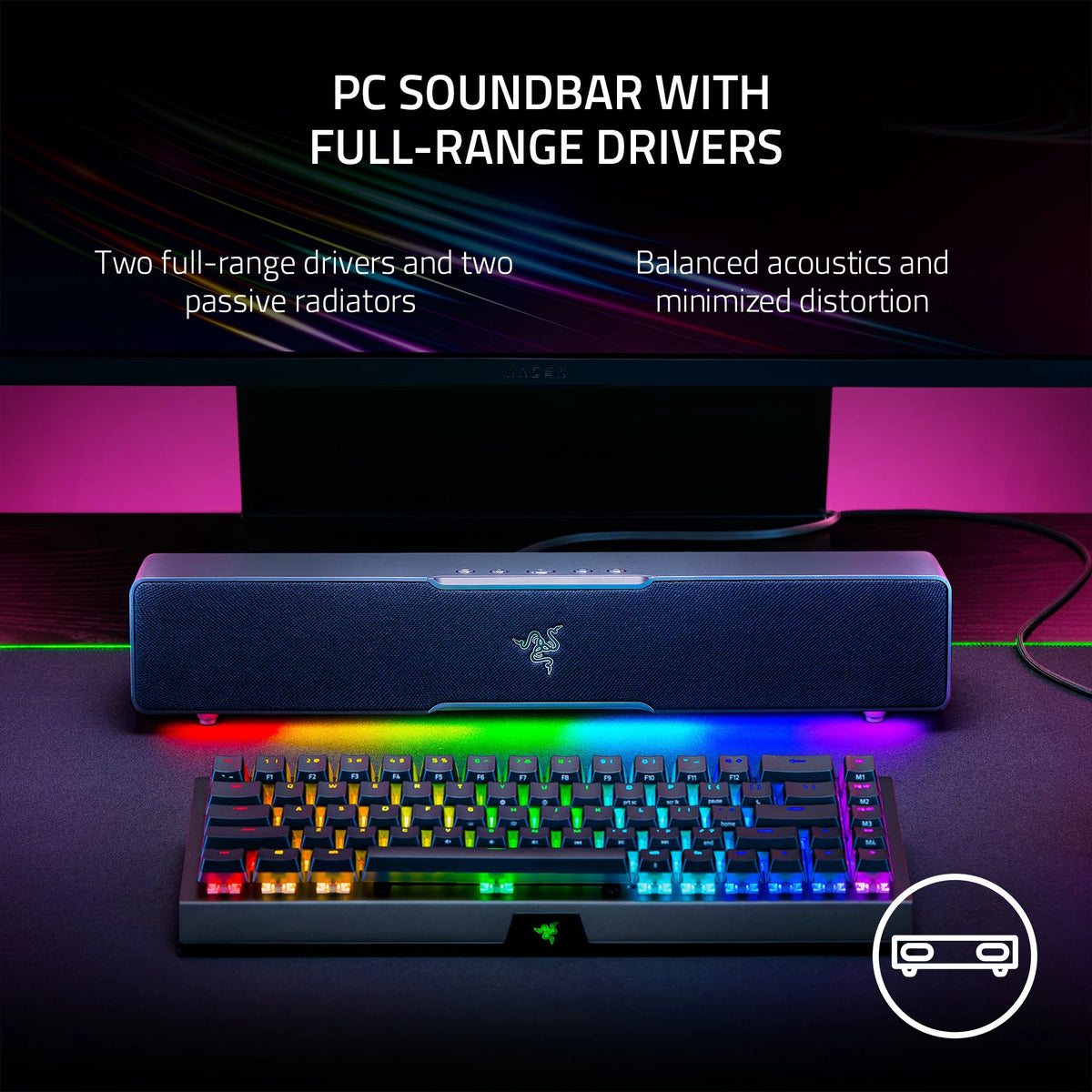 PC Gaming Compact Soundbar A54313