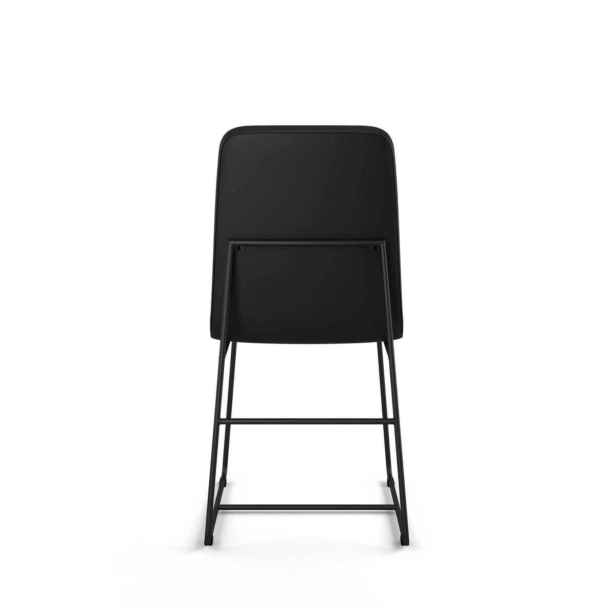 Dark Grey Faux Leather Dining Chair B5916
