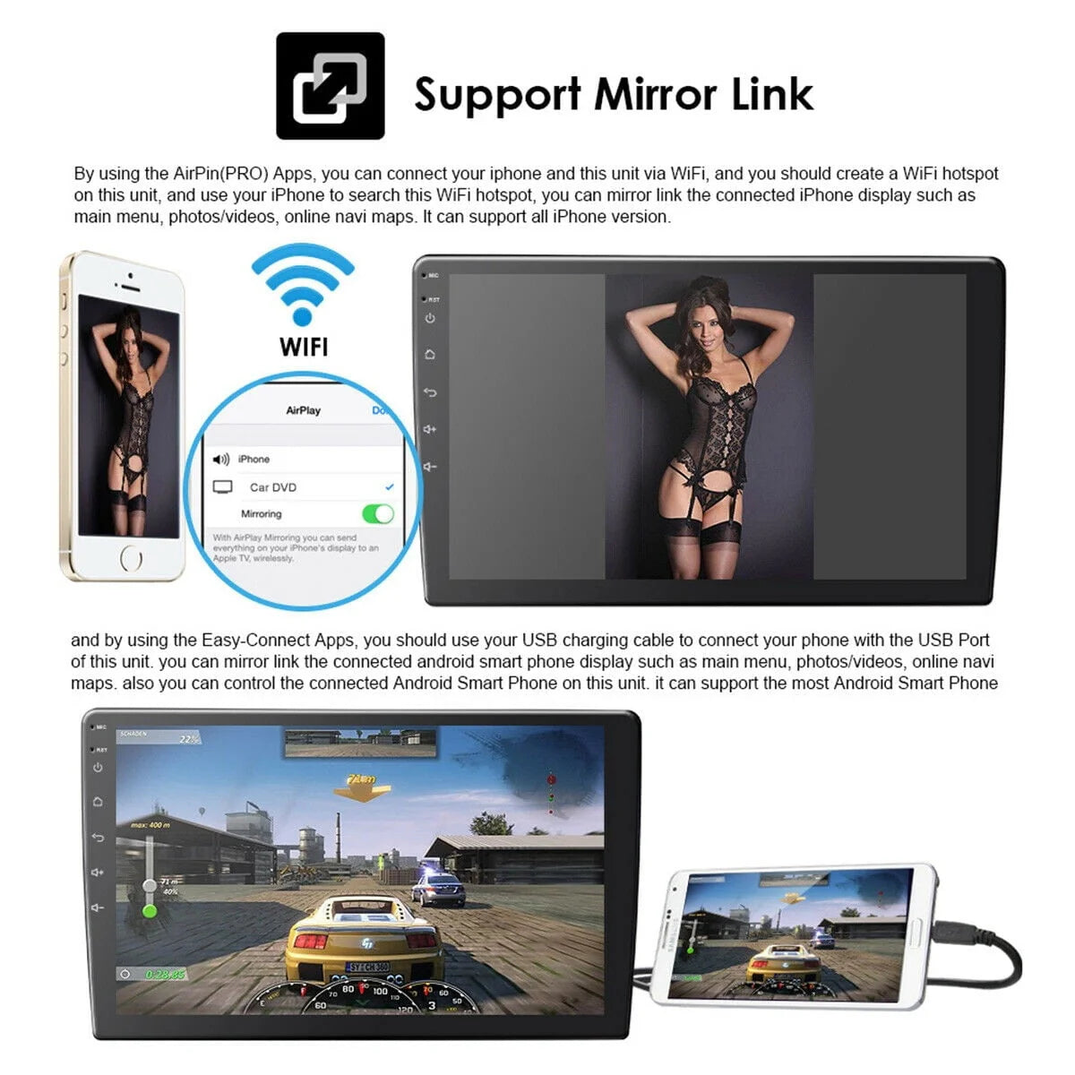 10.1 Android Car Stereo Radio GPS MP5 Player Q17332