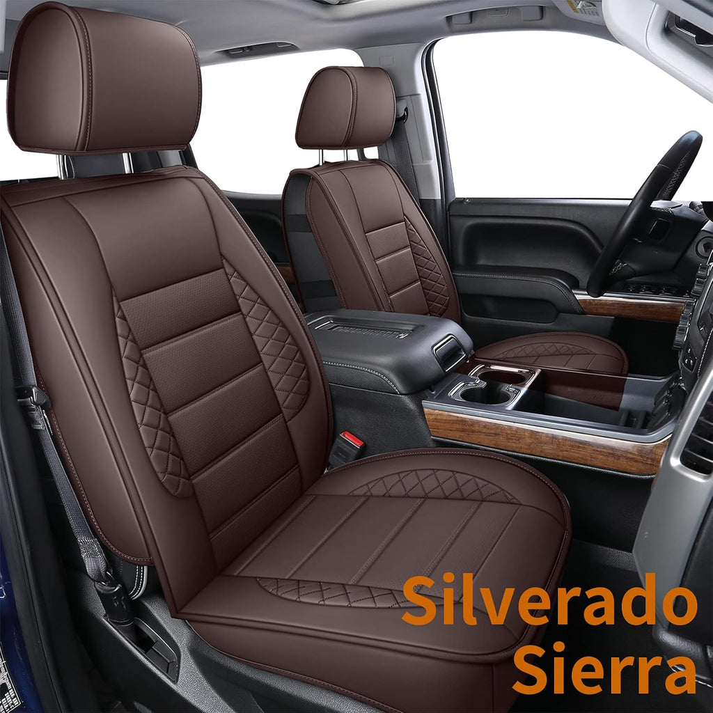 Black Faux Leather Seat Covers Full Set R316