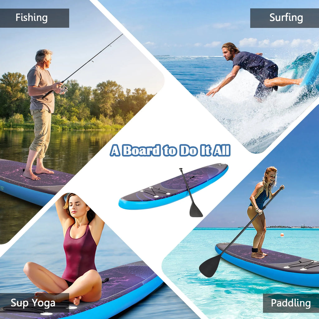 10.5 ft Inflatable Stand-Up Paddle Board Non-Slip Deck N98184