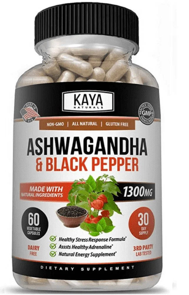Ashwagandha Capsules 1300mg 60 capsules S1819