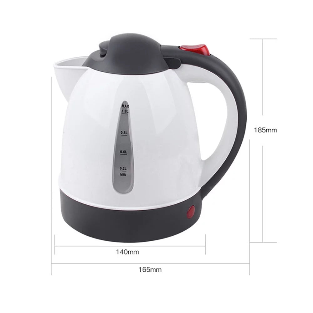 Portable 12V Electric Kettle 1000mL White G6264