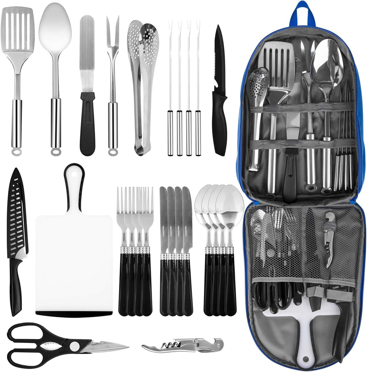 Portable Stainless Steel Camping Utensil Set V24611