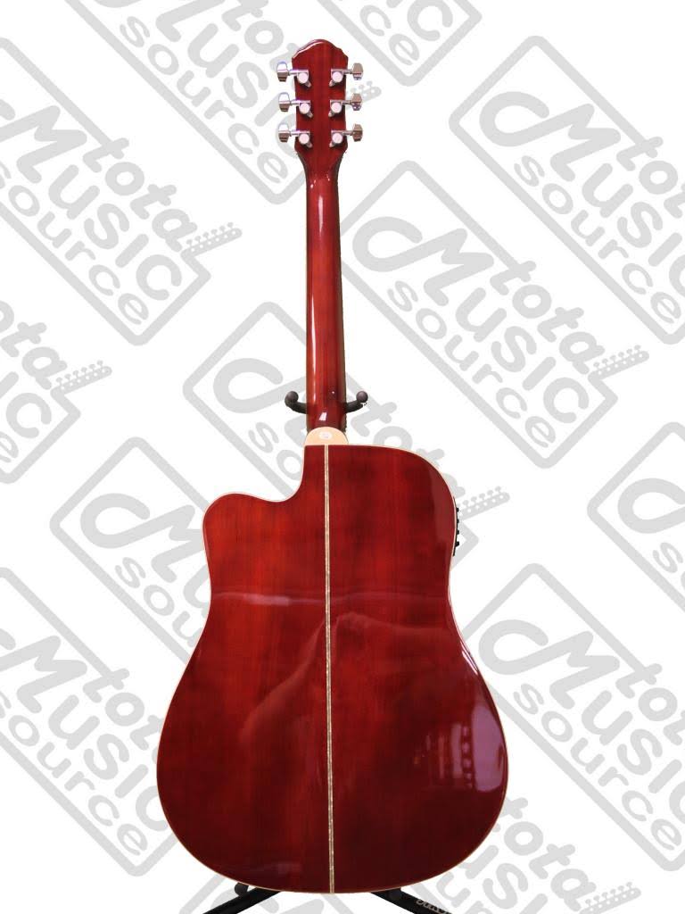 Flame Black Cherry Acoustic-Electric Guitar D53675