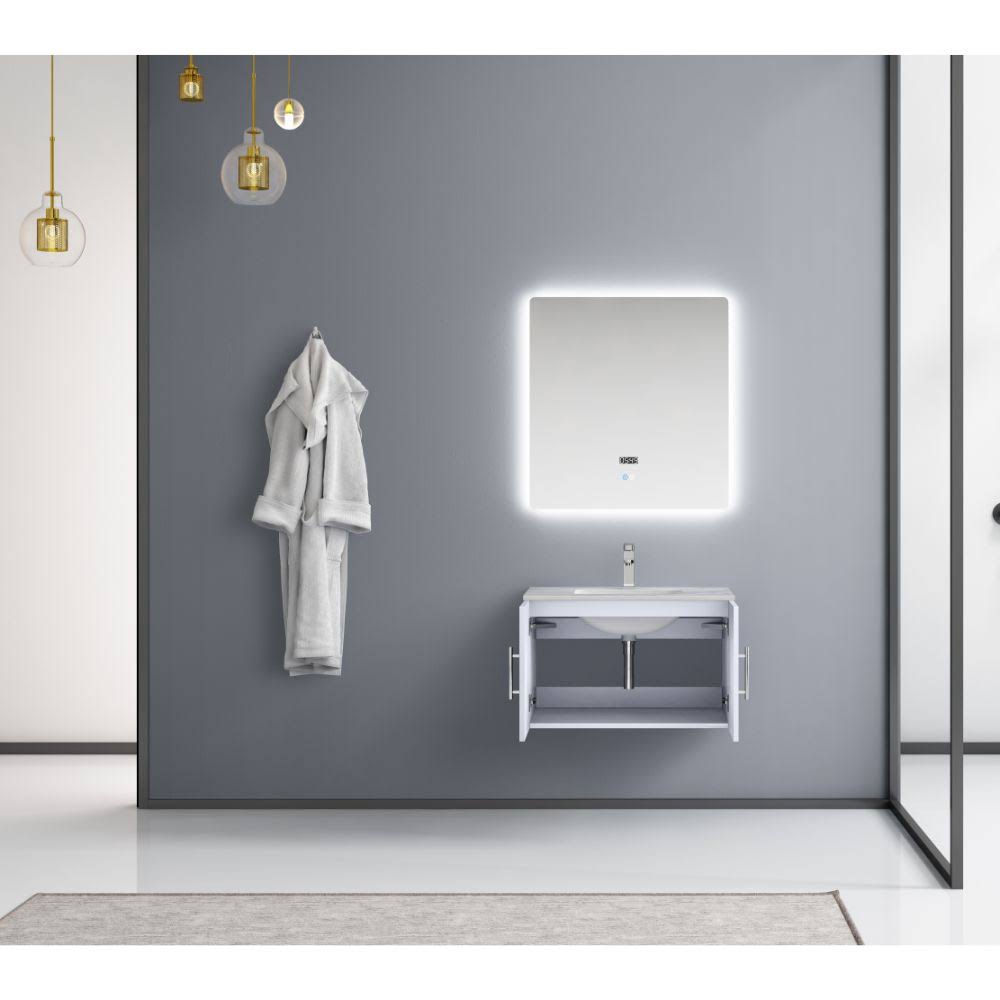 Glossy White Vanity Cabinet P978699