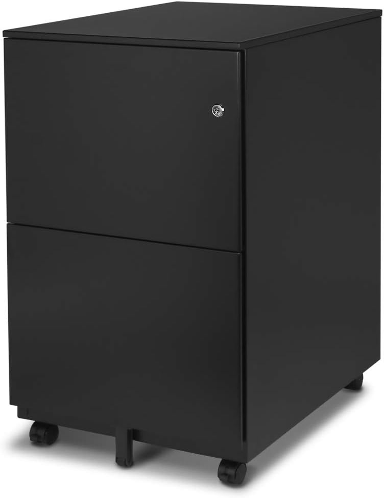 White 3 Drawer Metal File Cabinet with Lock L82539