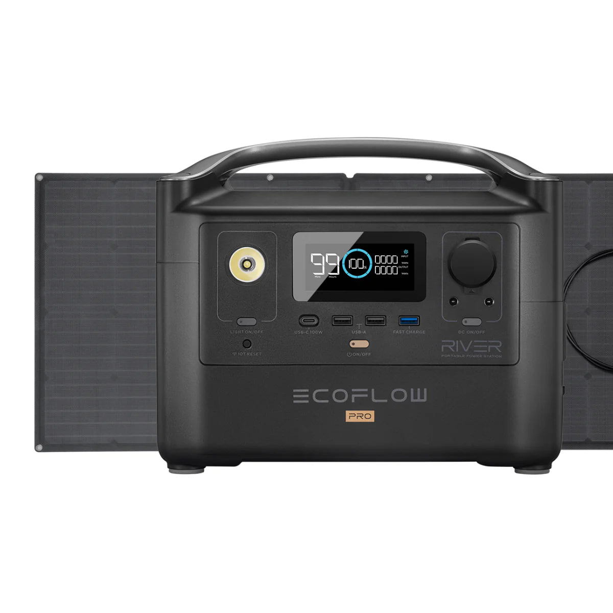 RIVER Pro Portable Power Station and Portable Solar Panel C2479