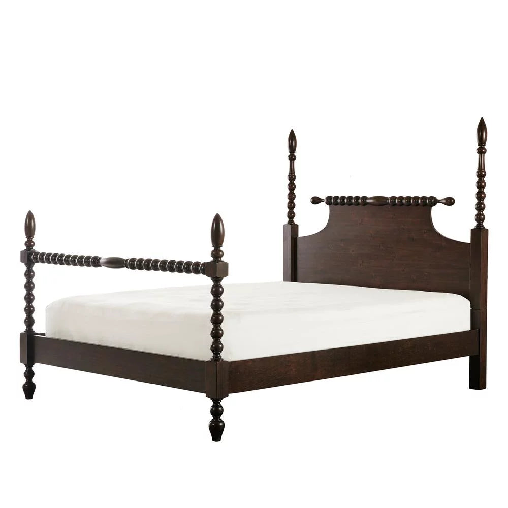 Acacia Wood Turned Post Bed Q96722