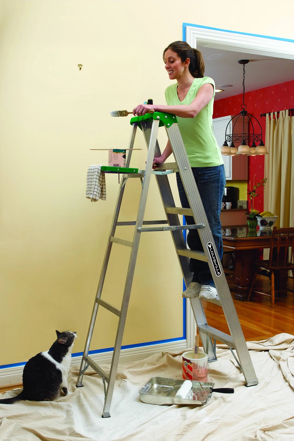 6' Aluminum 5 Step Ladder V767727