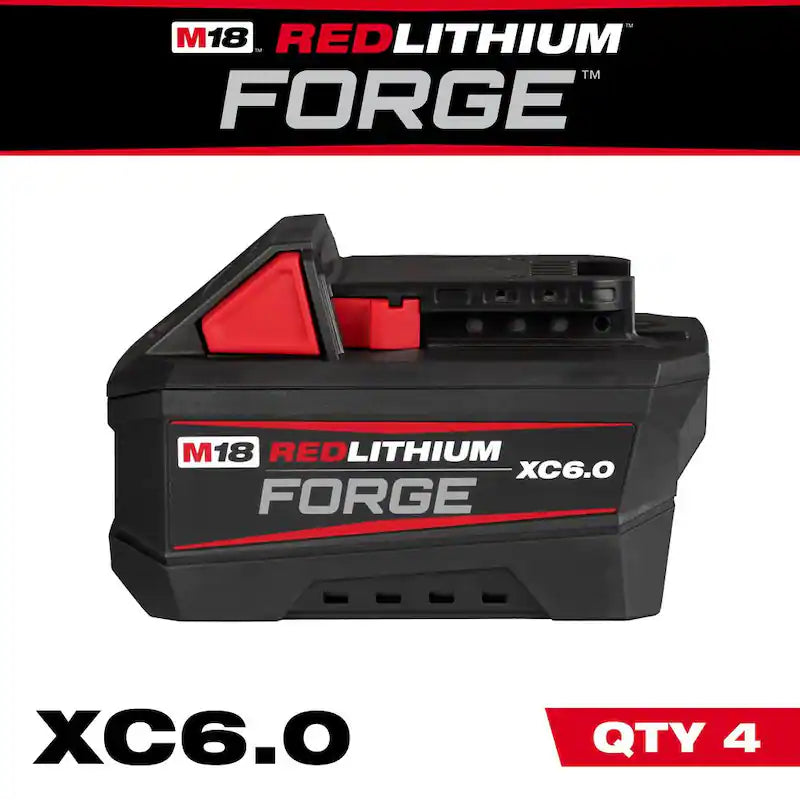 18V Lithium-Ion 6.0 Ah Battery Pack 4-Pack E967627