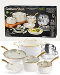 15 Pc Non Stick Ceramic Cookware Set D39817