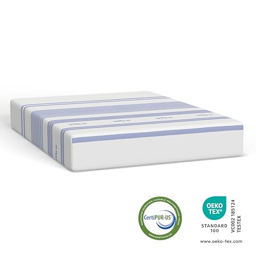 Gel Memory Foam Mattress, 12-Inch Queen White I546685