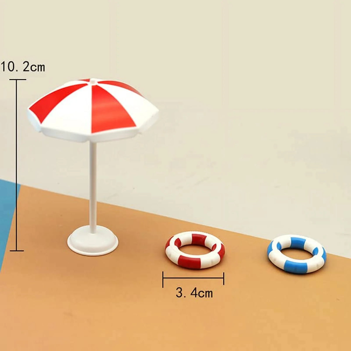 1 Set Mini Swimming Pool Beach Chair Dollhouse Decoration V946680