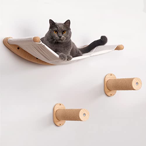 Wall Mounted Cat Hammock with Two Steps B13655