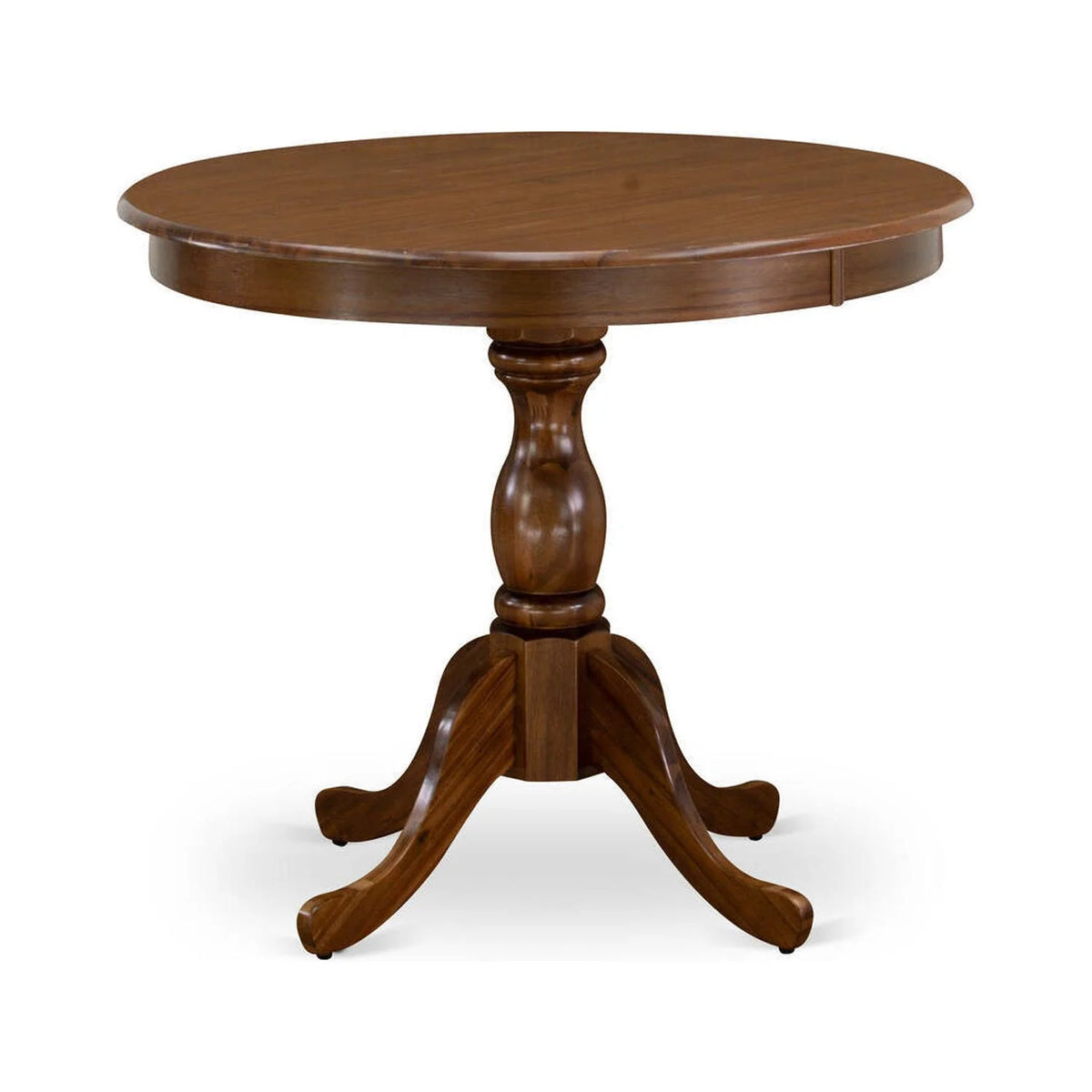 Round Wood Dining Table with Pedestal Legs B654754