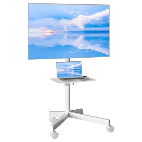 23-60 Inch Rolling TV Cart with Locking Wheels O7651