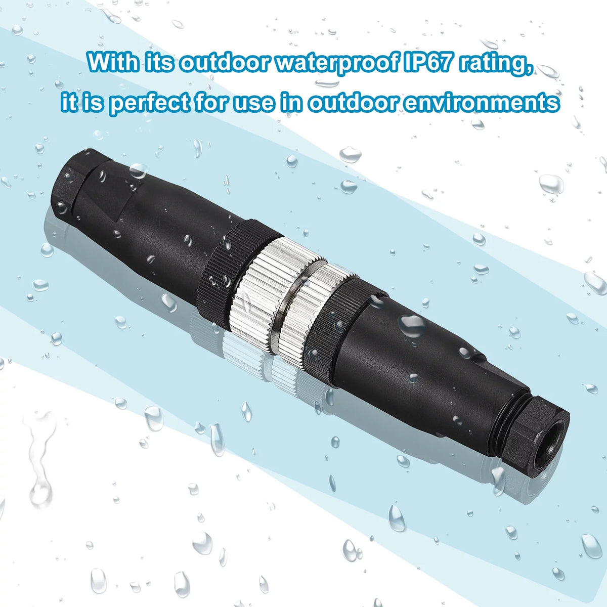 5 Pin M12 Male & Female Waterproof IP67 Circular Connector, 4 Set C804