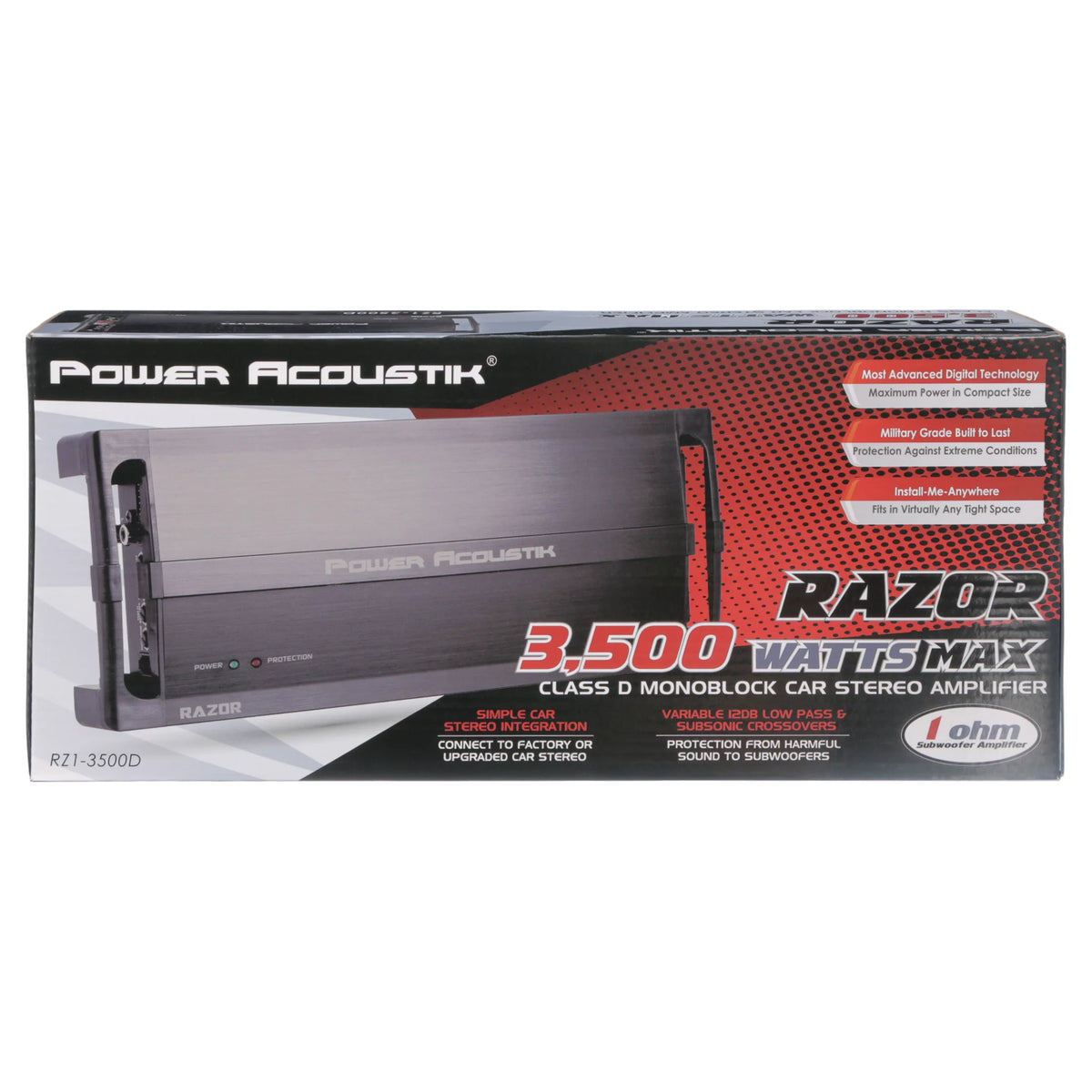3500 W 1 Channel Class D Car Amplifier B701545