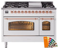 48 Dual Fuel Natural Gas Range with Copper Trim E213