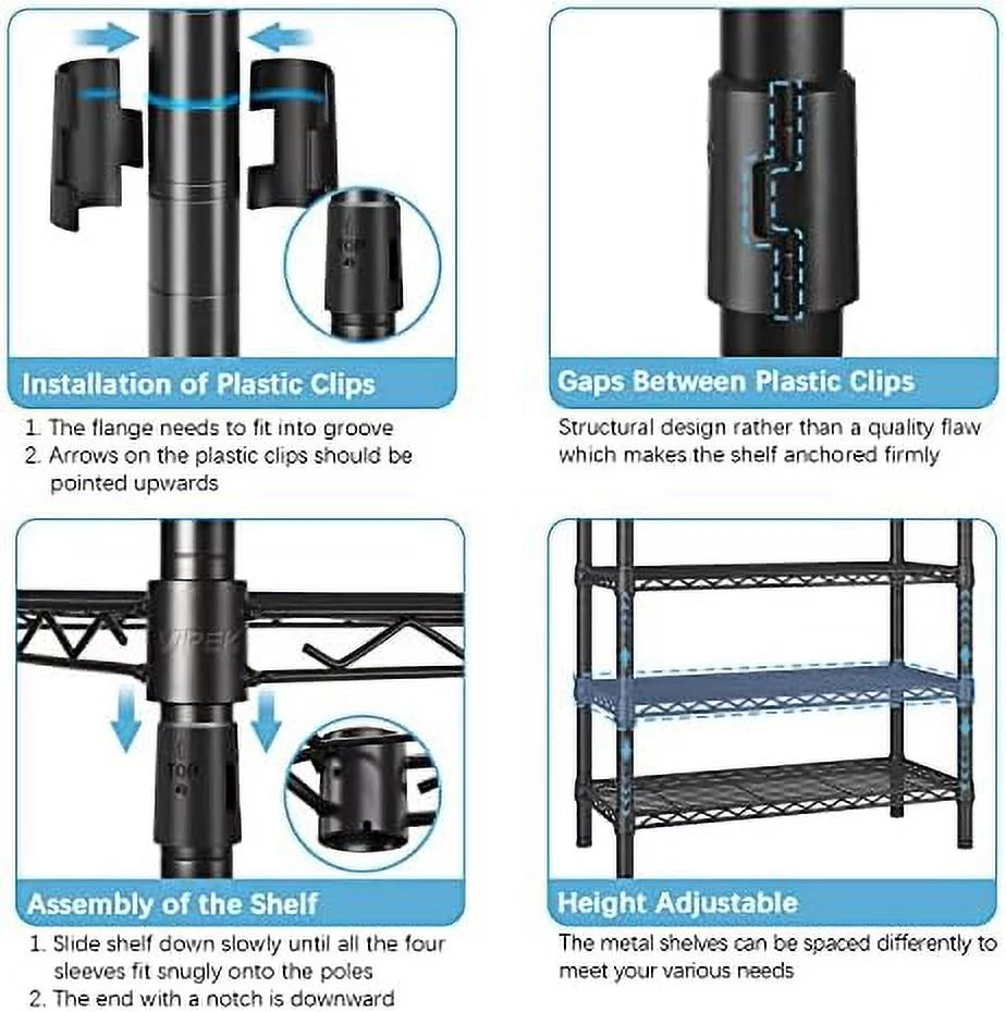 L Shaped Corner Closet System with Shelves Z595