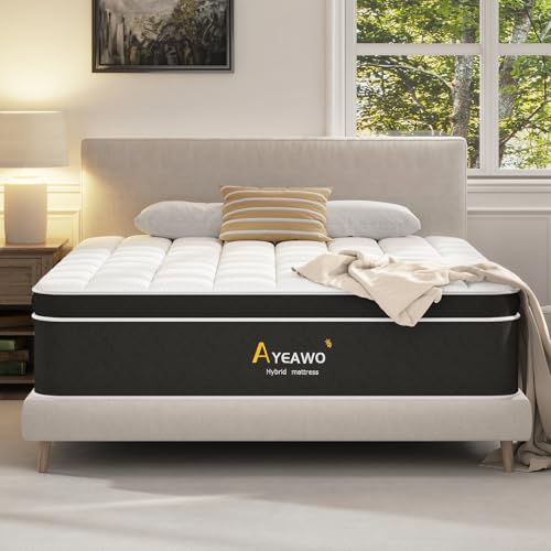 King Size 12 Inch Hybrid Gel Memory Foam Pocket Spring Mattress E56191