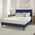 Gray Diamond Tufted Upholstered Queen Platform Bed J4598