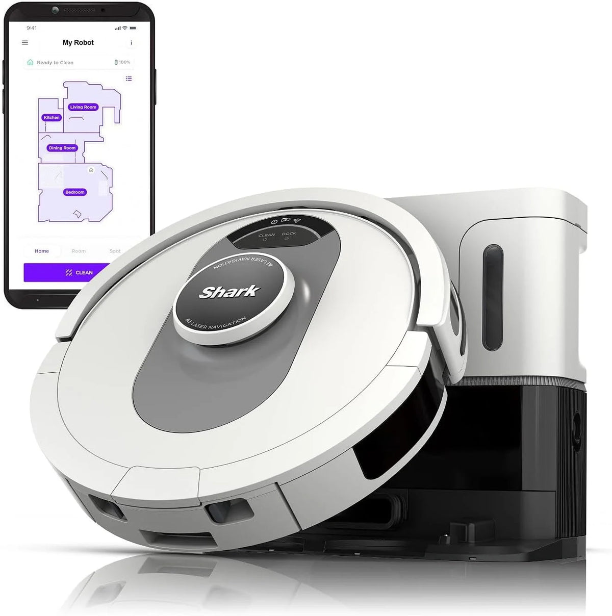 Self-Empty Robot Vacuum with 60-Day Capacity Base U50480