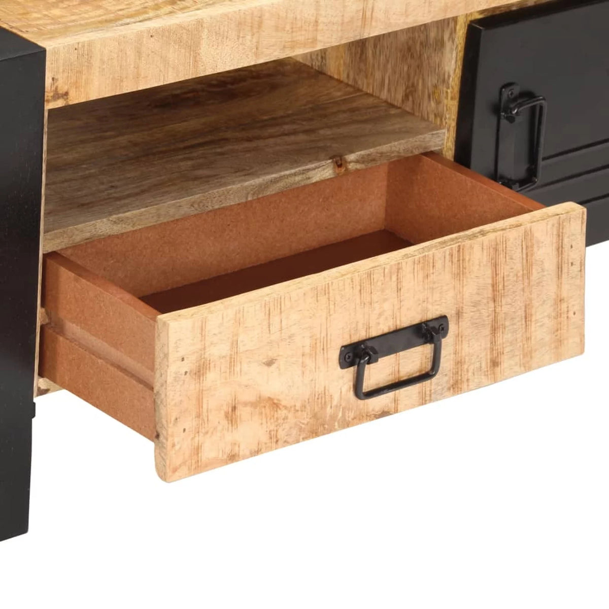 Wooden Coffee Table with Storage Drawer and Shelf J75125