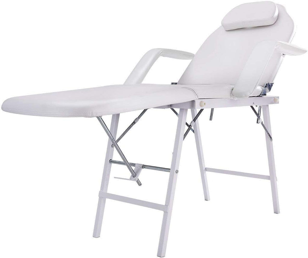 White 73 Inch Adjustable Folding Massage Table H591