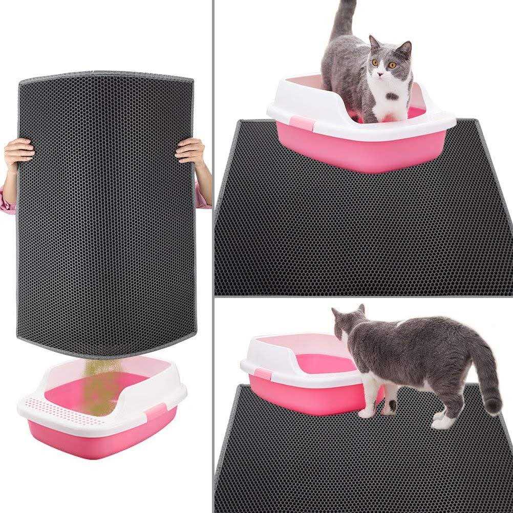 Cat Litter Mat Double Layer Waterproof Urine Proof Trapping Mat Z87940
