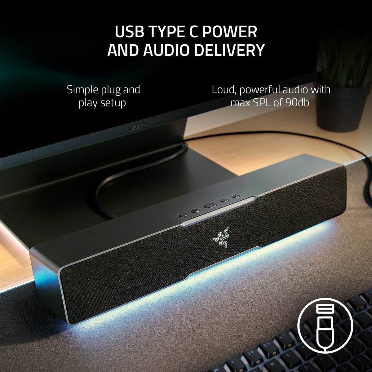 PC Gaming Compact Soundbar A54313
