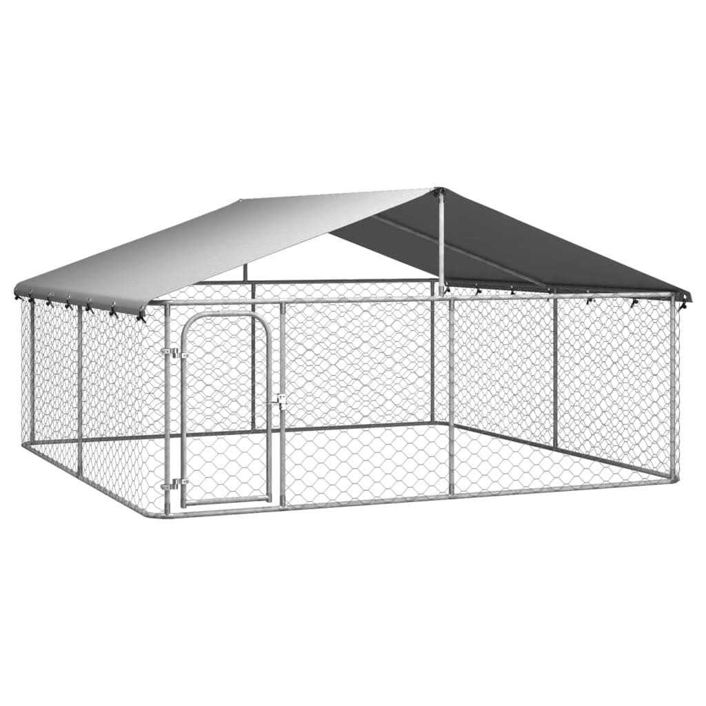Outdoor Dog Kennel with Roof V759890