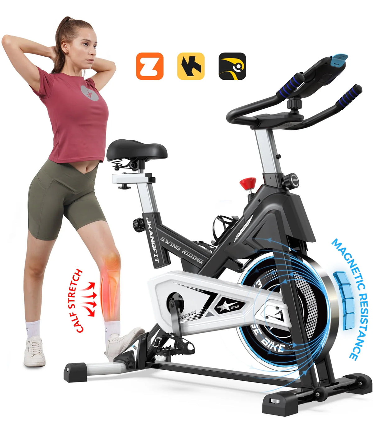 Magnetic Exercise Bike with Heavy-duty Flywheel T3579