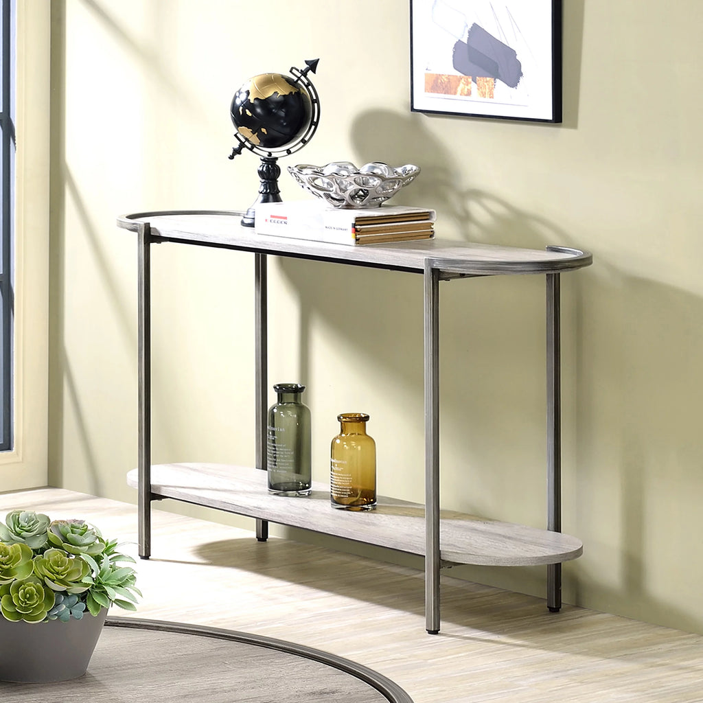 Light Gray 1-Shelf Console Table S97701